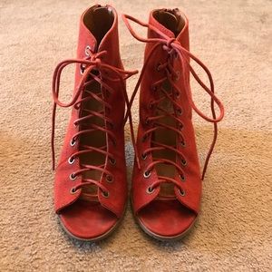 Charming Charlie's lace up heels